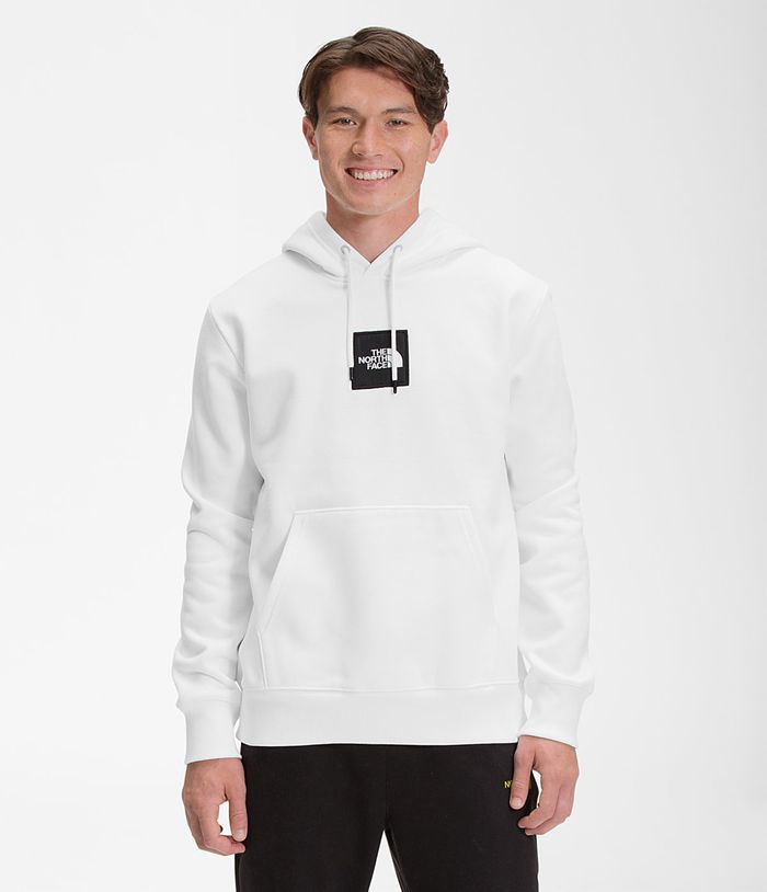 The North Face Mens Hoodie Heavyweight Box Pullover 259BYQJZR - White